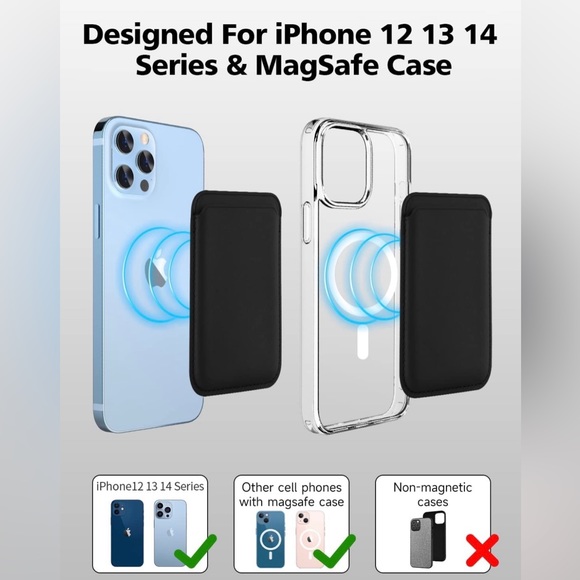 IPhone 14 Pro Max magesafe clear case & magnetic leather wallet BUNDLE - Picture 5 of 5